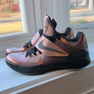 Nike Metallic Bronze and Black Shoes